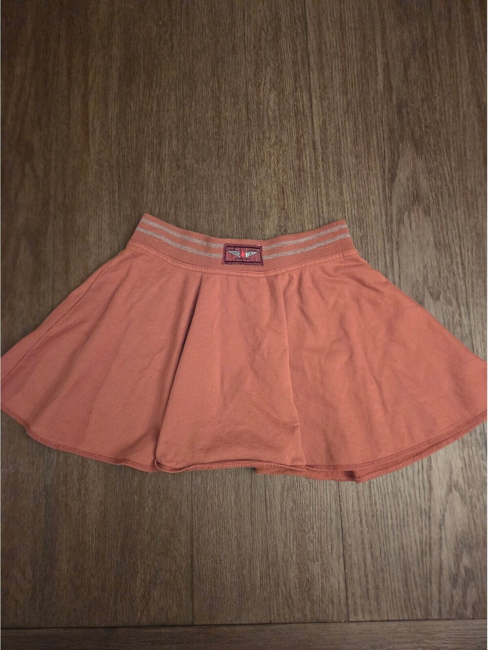 Hard Tail Stretchy Skater Skirt with Striped Waistband Medium NWT $48